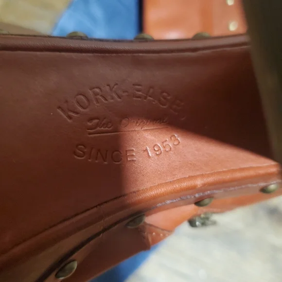 Kork-Ease Bailey Knee High Clog Heeled Platform Boots Rust/Cognac Size 6.5 - Picture 7 of 9